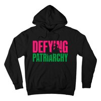 Defying Patriarchy Funny Feminist Witch Design Hoodie