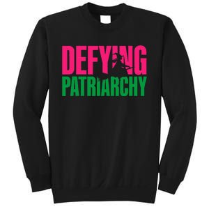 Defying Patriarchy Funny Feminist Witch Design Sweatshirt