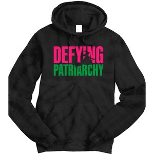 Defying Patriarchy Funny Feminist Witch Design Tie Dye Hoodie