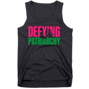 Defying Patriarchy Funny Feminist Witch Design Tank Top