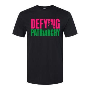 Defying Patriarchy Funny Feminist Witch Design Softstyle CVC T-Shirt