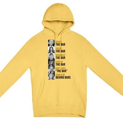 Democrat Party Funny Political Behind Bars Premium Pullover Hoodie