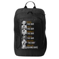 Democrat Party Funny Political Behind Bars City Backpack