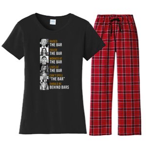 Democrat Party Funny Political Behind Bars Women's Flannel Pajama Set