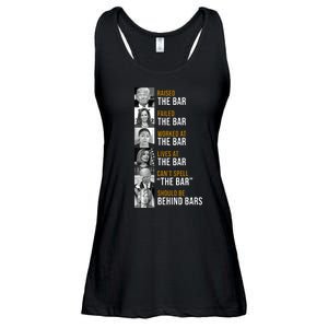 Democrat Party Funny Political Behind Bars Ladies Essential Flowy Tank