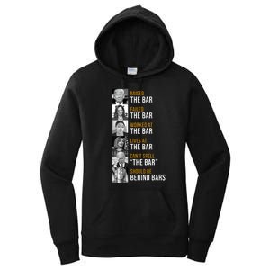 Democrat Party Funny Political Behind Bars Women's Pullover Hoodie