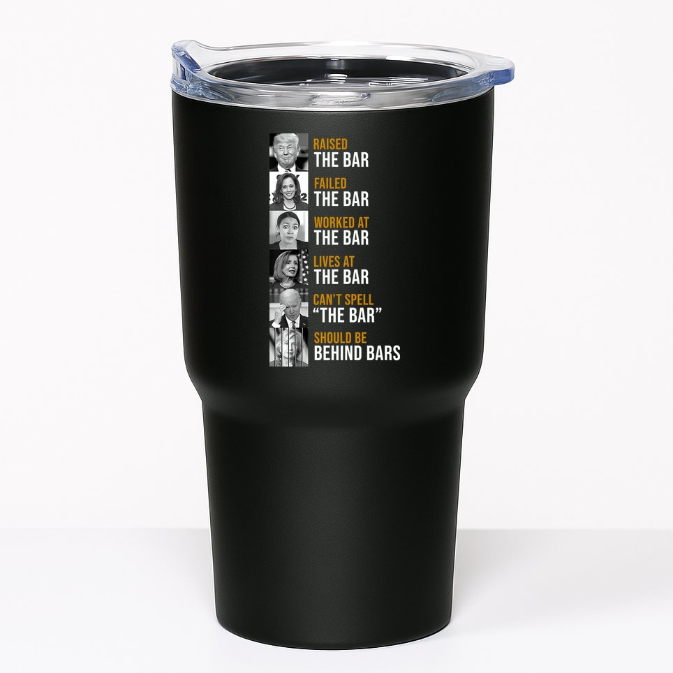 Democrat Party Funny Political Behind Bars Tumbler