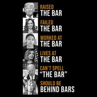 Democrat Party Funny Political Behind Bars Cooling Performance Long Sleeve Crew