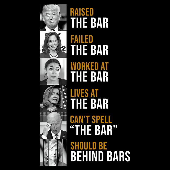 Democrat Party Funny Political Behind Bars Cooling Performance Long Sleeve Crew