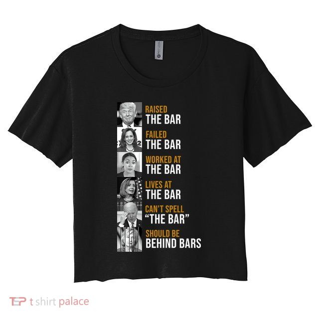 Democrat Party Funny Political Behind Bars Crop Top