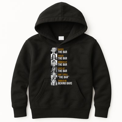 Democrat Party Funny Political Behind Bars Kids Hoodie