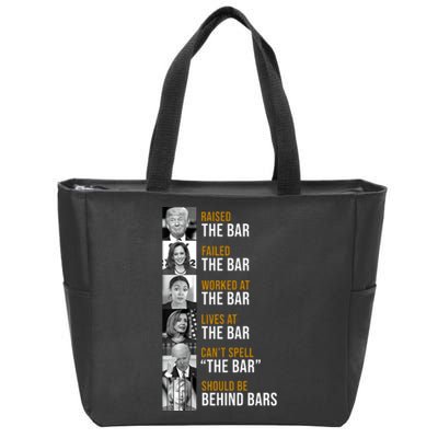 Democrat Party Funny Political Behind Bars Zip Tote Bag