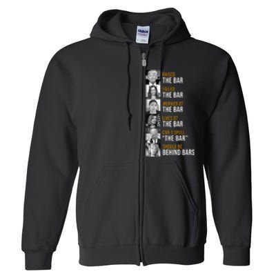 Democrat Party Funny Political Behind Bars Full Zip Hoodie