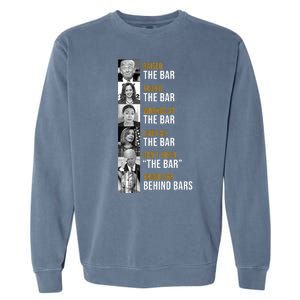 Democrat Party Funny Political Behind Bars Garment-Dyed Sweatshirt