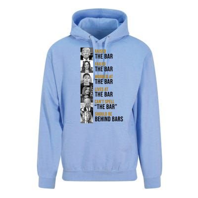 Democrat Party Funny Political Behind Bars Unisex Surf Hoodie