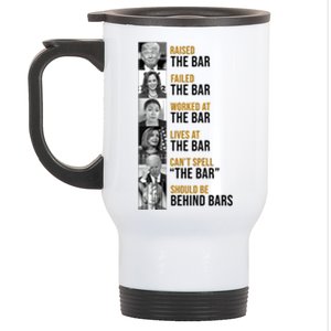 Democrat Party Funny Political Behind Bars Stainless Steel Travel Mug