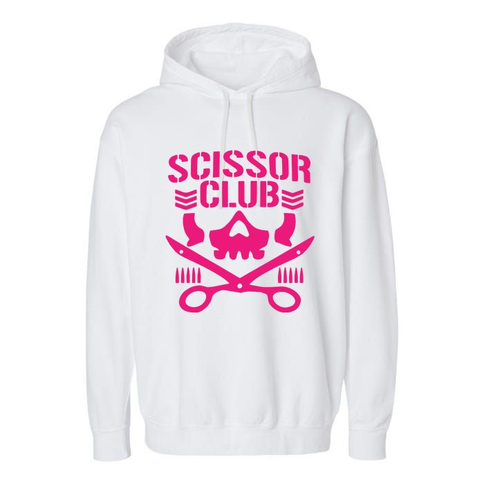 Dark Puroresu Flowsion Scissor Club Garment-Dyed Fleece Hoodie