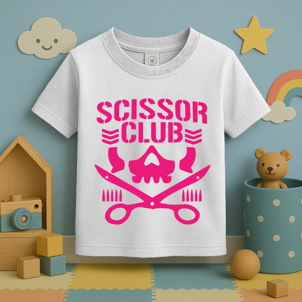 Dark Puroresu Flowsion Scissor Club Toddler T-Shirt