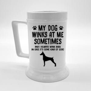 Dober Pinscher Funny Dog Lover Funny Gift For Birthday Xmas Gift Beer Stein