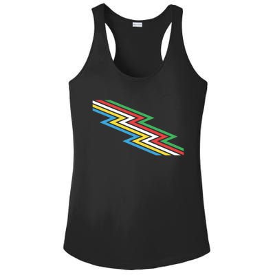 Disability Pride Flag July Disabled Pride Month Awareness Gift Ladies PosiCharge Competitor Racerback Tank