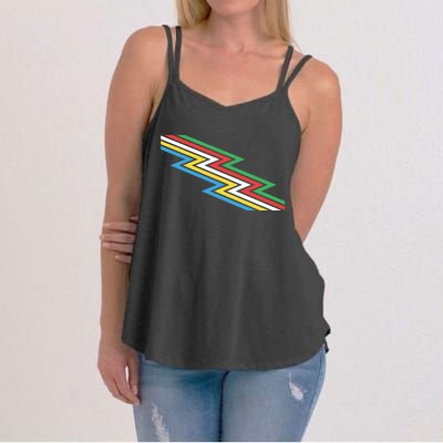 Disability Pride Flag July Disabled Pride Month Awareness Gift Women's Strappy Tank