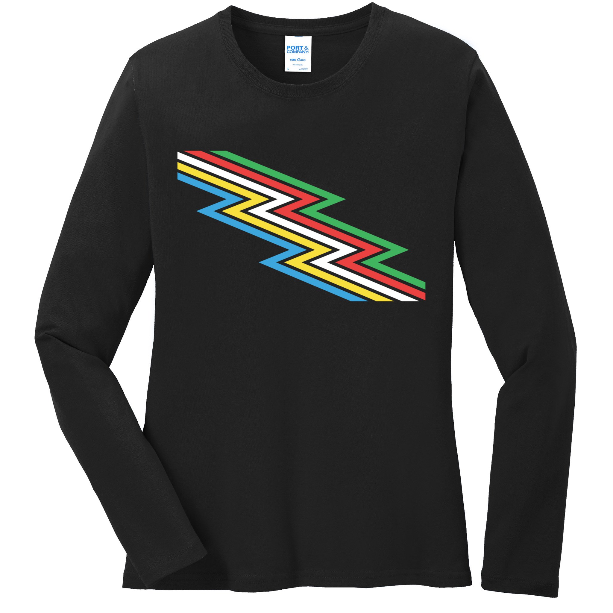 Disability Pride Flag July Disabled Pride Month Awareness Gift Ladies Long Sleeve Shirt