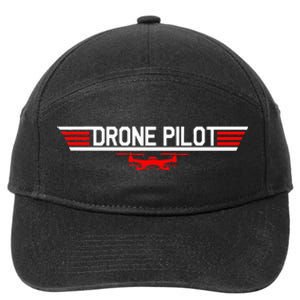 Drone Pilot Funny Quadcopter Rc Flying Wings Gift 7-Panel Snapback Hat