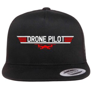 Drone Pilot Funny Quadcopter Rc Flying Wings Gift Flat Bill Trucker Hat