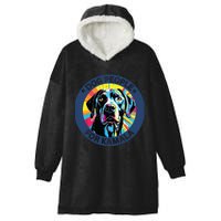 Dog People For Kamala Harris Hooded Wearable Blanket