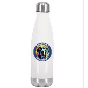 Dog People For Kamala Harris Stainless Steel Insulated Water Bottle