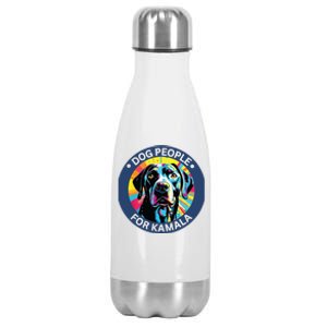 Dog People For Kamala Harris Stainless Steel Insulated Water Bottle