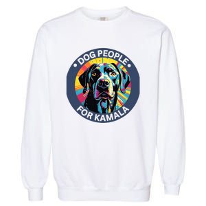 Dog People For Kamala Harris Garment-Dyed Sweatshirt