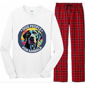 Dog People For Kamala Harris Long Sleeve Pajama Set