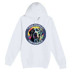 Dog People For Kamala Harris Premium Pullover Hoodie