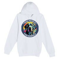 Dog People For Kamala Harris Premium Pullover Hoodie