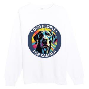 Dog People For Kamala Harris Premium Crewneck Sweatshirt