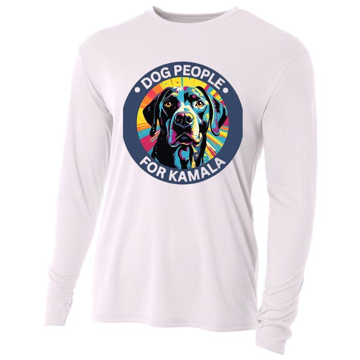 Dog People For Kamala Harris Cooling Performance Long Sleeve Crew