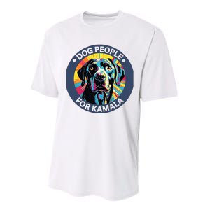 Dog People For Kamala Harris Performance Sprint T-Shirt