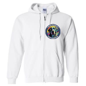 Dog People For Kamala Harris Full Zip Hoodie