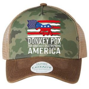 Donkey Pox Funny Anti Democrat Legacy Tie Dye Trucker Hat