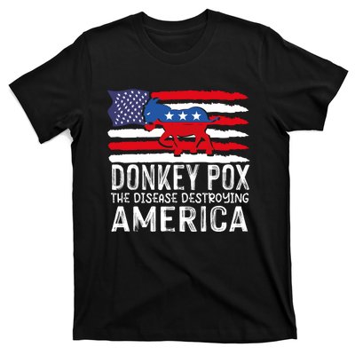 Donkey Pox Funny Anti Democrat T-Shirt