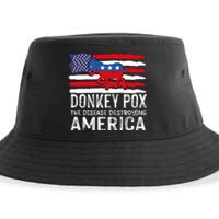 Donkey Pox Funny Anti Democrat Sustainable Bucket Hat