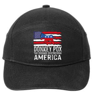 Donkey Pox Funny Anti Democrat 7-Panel Snapback Hat