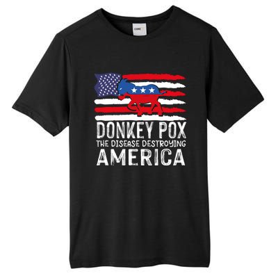 Donkey Pox Funny Anti Democrat Tall Fusion ChromaSoft Performance T-Shirt