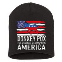 Donkey Pox Funny Anti Democrat Short Acrylic Beanie