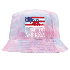 Donkey Pox Funny Anti Democrat Tie-Dyed Bucket Hat