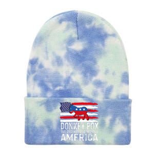 Donkey Pox Funny Anti Democrat Tie Dye 12in Knit Beanie