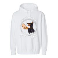 Doberman Pinscher Funny Doberman Lover Garment-Dyed Fleece Hoodie