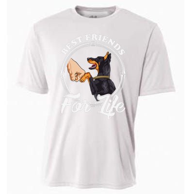 Doberman Pinscher Funny Doberman Lover Cooling Performance Crew T-Shirt