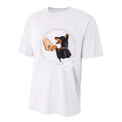 Doberman Pinscher Funny Doberman Lover Performance Sprint T-Shirt